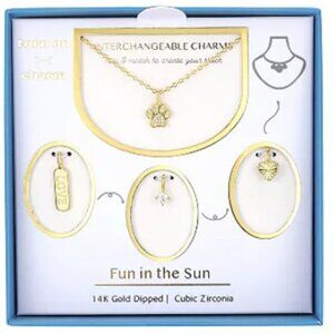 NWT ~ Taylor Grace "Fur Baby Love" Interchangeable Cubic Zirconia Four Charm Set